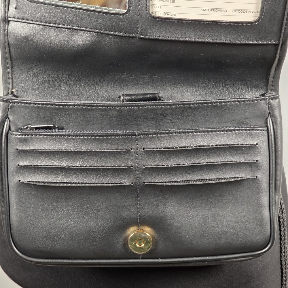 Coach 9375 Vintage Black Leather Organizer Crossbody — Made in USA - Picture 7 of 16